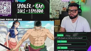 RAFFAVERSO REAGINDO ZORO PROTEGE ROBIN | FISHMAN ISLAND| ONE PIECE EP - 560