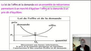 La loi de l'offre et de la demande, le cas du marché pétrolier. (ECONOMIE)