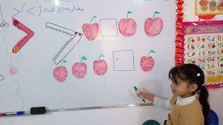 حل تمارين الاكبر والأصغر زهراء علي KG2