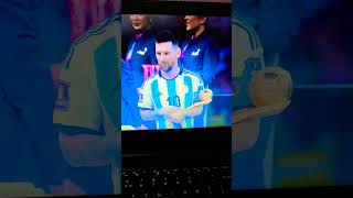 Messi Golden Boat #shorts #shortsvideo #football #messi #goldenball #fifaworldcup2022