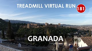 Treadmill Virtual Run 181: Granada, Spain