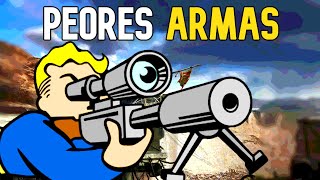 TOP 5 ARMAS  INÚTILES de FALLOUT NEW VEGAS que NADIE QUIERE