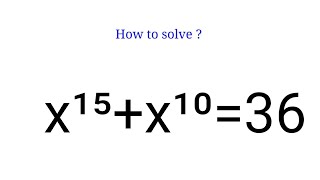 Math Exponential Problem | Find the Value of x in this Equation