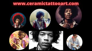 How I am Tattooing and Carving a Jimi Hendrix Ceramic Framed Wall Hanging - Compilation for 2022