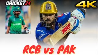 RCB vs Pakistan • Most Thrilling T10 Match • Cricket 24 • narenSKgamer