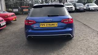 Audi RS4 Back Box Deletes Performance Exhaust Pipe Dynamics