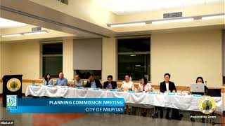 City of Milpitas - Planning Commission Meeting