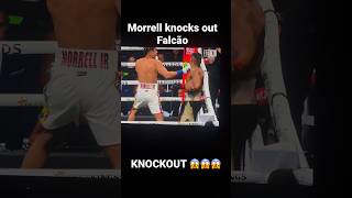 David Morrell knocks out Yamaguchi Falcão round one 😱😱😱 #shorts #boxing