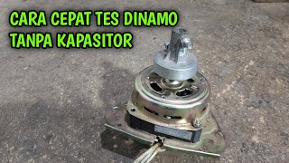 CARA CEPAT TES DINAMO TANPA KAPASITOR