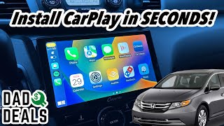 Install CarPlay or Android Auto in SECONDS and Upgrade Your Mini Van | Dad Deals