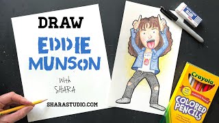 How to draw Edddie Munson from stranger things