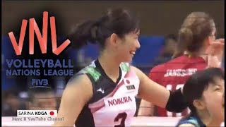 Japan - Sarina KOGA 古賀 紗理那 vs Belgium | 2018 FIVB VNL Week 2