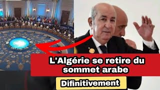 L'Algérie se retire du sommet arabe de paix