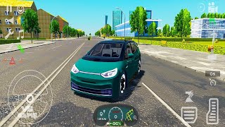 Electric Car Simulator 2023 - Driving Tesla Car In City - Android Gameplay { By Titi Software }