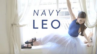 That Ballerina Style: Two-Tone Navy Leotard