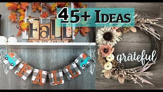 DIY FALL DOOR AND WALL DECOR IDEAS | THANKSGIVING WALL DECOR