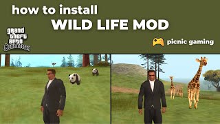 How to install Wild Life Mod for GTA San Andreas | Animals mod for GTA SA | Jungle Mod for GTA SA