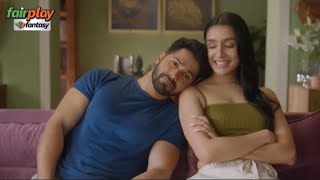 Shraddha Kapoor and Varun Dhawan | Ad for Fairplay Fantasy