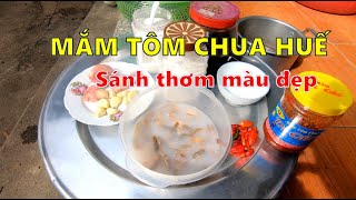 Làm mắm tôm chua Huế