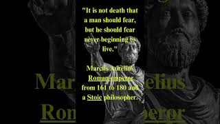 Marcus Aurelius Quote: It is not death that a man should #stoicquotes  #stoicwisdom #stoicism