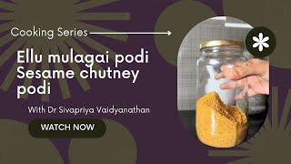 Idly mulagai podi or sesame chutney podi or gunpowder 💕 side dish for idly/ dosa