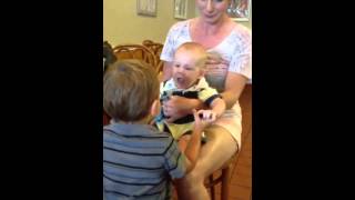 Josh and Eli at the ice cream shop