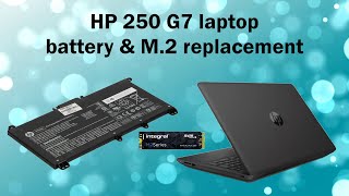 HP 250 G7 battery & SSD replacement