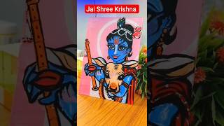 Krishna Glass painting 🎨   #shorts #viral #trending #painting #glasspainting #krishna