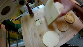 Cutting circles on bandsaw