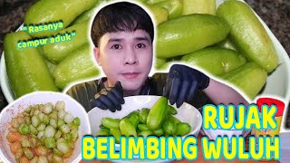 ASMR Mukbang Rujak Belimbing Wuluh/Belimbing besi Rasanya Asemm Bangettt