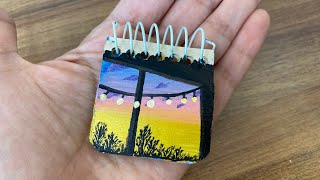 easy window view painting | mini painting