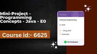 Mini Project Programming Concept Java E0 | Software Engineering | 6625