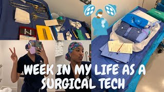 WEEK IN MY LIFE AS A SURGICAL TECH | COME TO WORK WITH ME | SURGICAL TECH | PLASTIC SURGERY