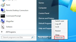 How To Enable or Disable Hybernate Option in Windows 7 | Turn off Hibernation Windows 7