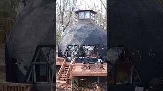 The Most Unique place to stay in North Georgia? Geodesic Dome in Ellijay #northgeorgia #uniquestays