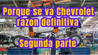 ¿PORQUE SE VA CHEVROLET DE ECUADOR Y COLOMBIA?