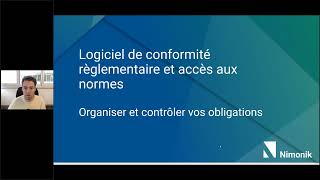 Survol de Nimonik - Logiciel de conformité règlementaire et accès aux normes