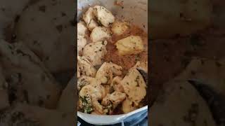 Cooking Chicken Tikka Boti