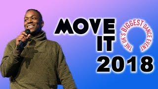 Move It 2018 with TV presenter Nigel Clarke