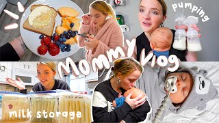 YOUNG MOM VLOG! Breastmilk Storage, Coffee Runs, Bath Time, Housekeeping, & Restaurant Outings