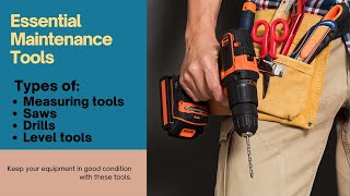 Types Of Common Maintenance Tools Part 2