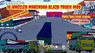 TAMIL NON STOP RIDERS New Truck Mod Driving Video Shoot Mahindra Blazo 16 Wheeler Truck