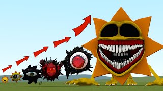 NEW EVOLUTION OF MR SUN SPRUNKI (All Phases) in Garry's Mod