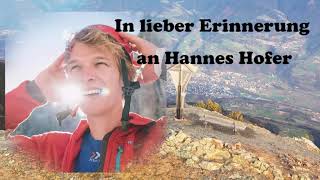 In lieber Erinnerung an Hannes Hofer