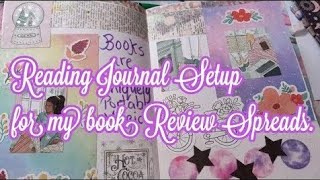 Reading Journal Setup. 📚 #readingjournal #bookreviews #readingjournalsetup