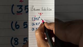 Tricks Squares of 2 digit numbers #ytshorts #youtubeshorts #maths