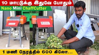 1 மணி நேரத்தில் 600 கிலோ வெட்டும் Nano Chaff Cutter #chaffcutter #dairyfarm #chaffcuttermachine