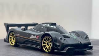 John316diecast new 2022 HOT WHEELS P CASE HW EXOTICS PAGANI ZONDA R Matte Black