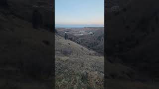 Lovely sunset moonrise in mountains of Rocky Colorado