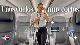 VUELO TRIANGULAR a Curazao Y Aruba | Azafata de Vuelo Dominicana #vlog26